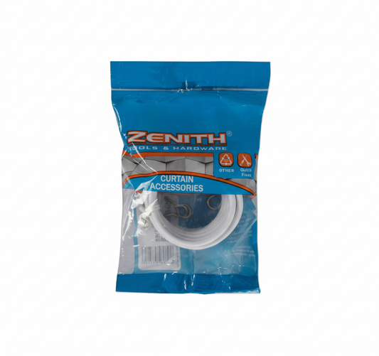 Curtain Wire - 2.5 m - Includes Hooks and Eyes - Zenith