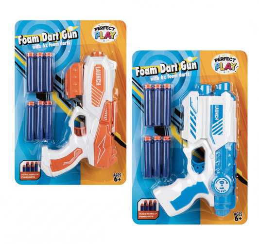 Gun Foam Dart Shooter - 21 cm - Assorted - 7 Pieces