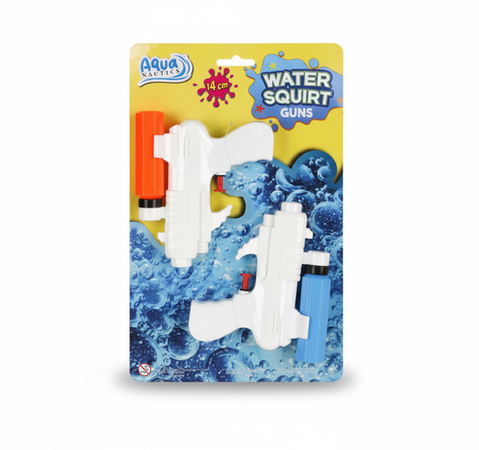 Gun Water Pistol Plastic - 2 Pack - 18 cm x 11 cm