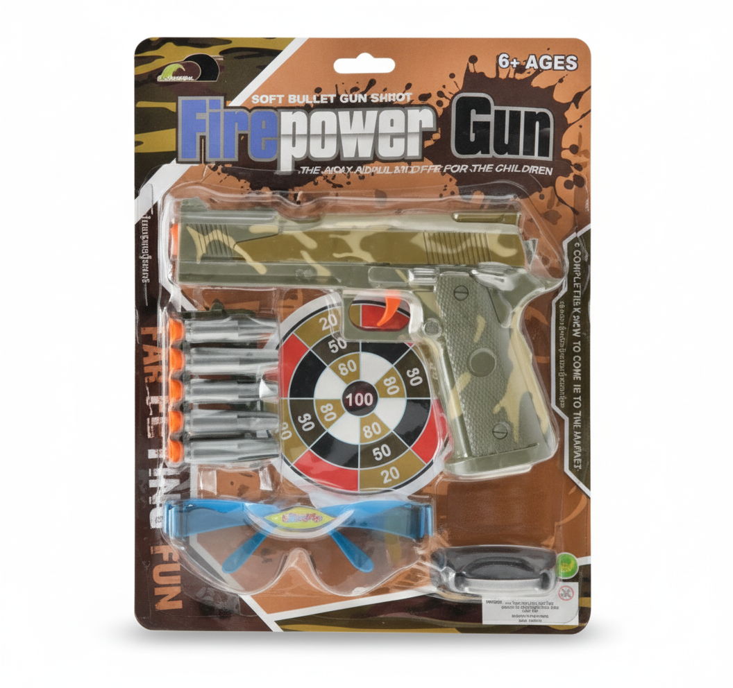 Combat Toy Weapon Hand Gun Playset