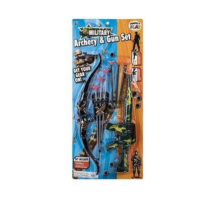 Gun Rifle Suction Dart Archery Set - 9 Pieces