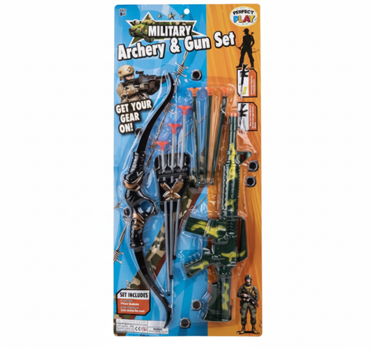 Gun Rifle Suction Dart Archery Set - 9 Pieces