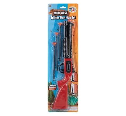Gun Rifle Suction Dart Set - 4 Piece - 53cm x 15cm