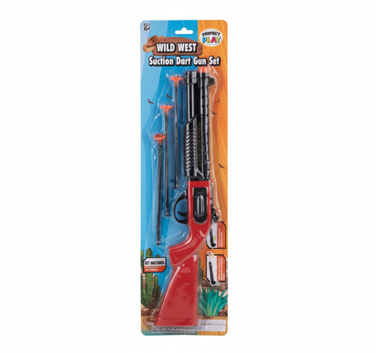 Gun Rifle Suction Dart Set - 4 Piece - 53cm x 15cm