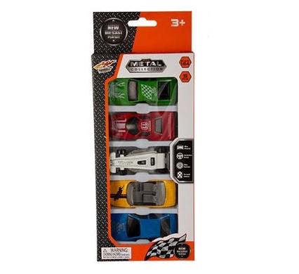 Car Play Set Metal Die Cast - 5 Pieces Per Pack