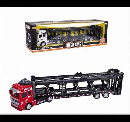 Die Cast Truck and Trailer - 33cm - Various Colors