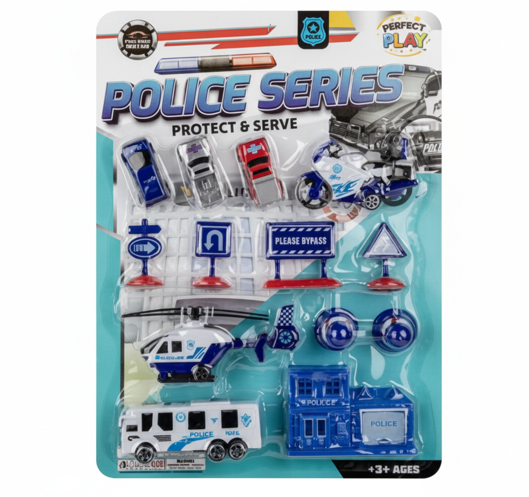 Police Force Vehicle Playset (43 cm x 32 cm)