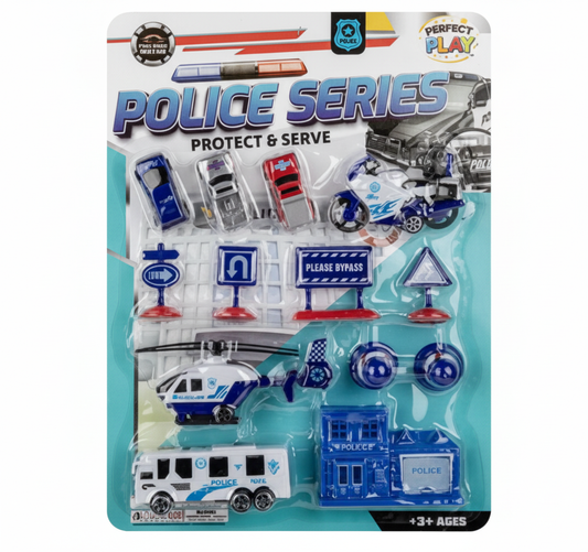 Police Force Vehicle Playset (43 cm x 32 cm)