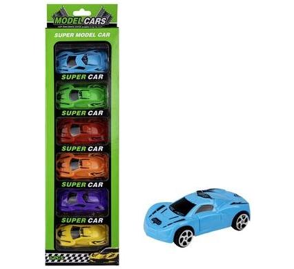 Vehicle Racer Pullback Cars - Pack of 6