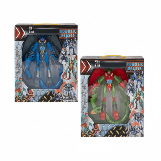 Boys Play Set Figure - Robot Dragon - 15 cm - Various Colors