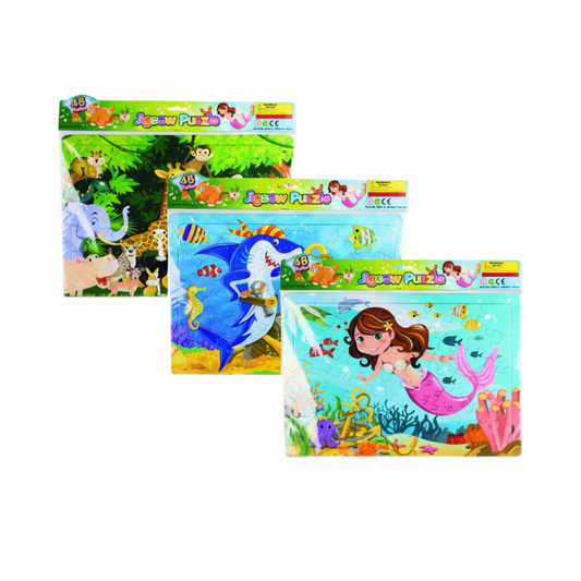 Educational Jigsaw Puzzle - 48 Pieces - Assorted