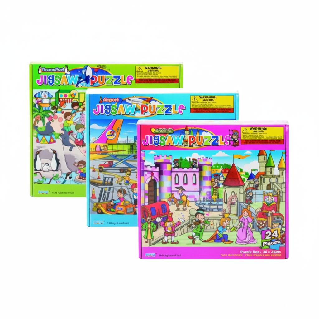Educational Jigsaw Puzzle with Assorted Designs (24 Pieces)