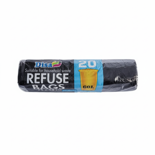 Disa Black Refuse Bags - Pack of 20
