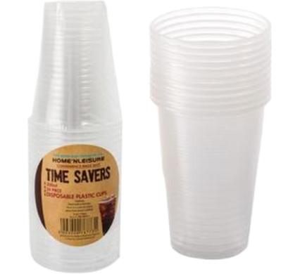 Plastic Picnic Cups - 24 Pieces - 200 ml