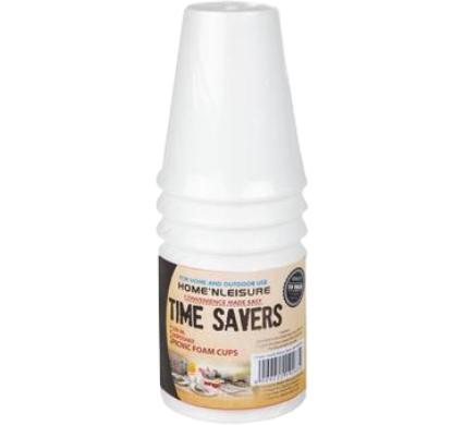 Picnic Cups Foam - 250 ml - 10 Pieces - Disposable