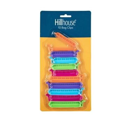 Bag Clips - Card of 10 - Assorted Sizes