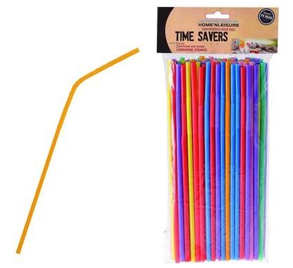 Flexible Drinking Straws - 33 cm - Pack of 70