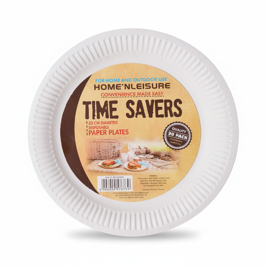 Paper Plates - Diameter 23 cm - Pack of 20