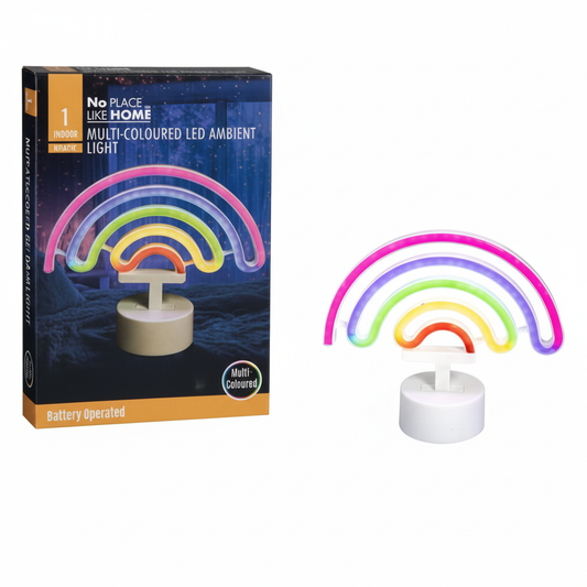 Rainbow Neon Light Battery Operated