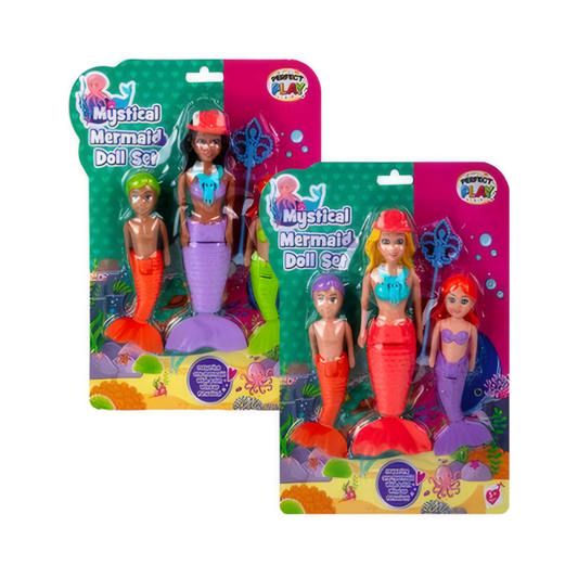 Mermaid Doll Set - 3 Pack