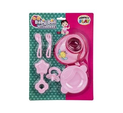 Baby Doll Accessory Feeding Set - 6 Pieces