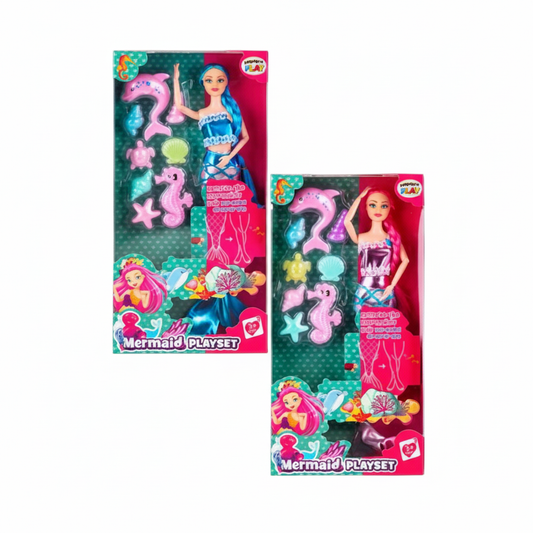 Mermaid Doll 27cm With Accessories