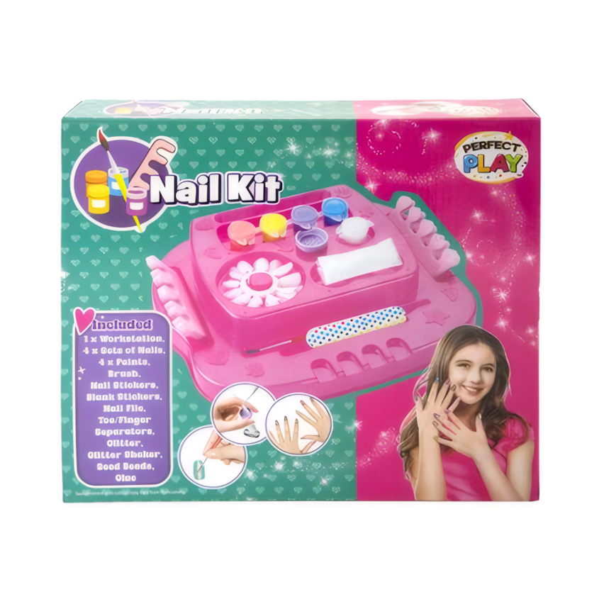 Nail Salon Playset - Toy Manicure Kit