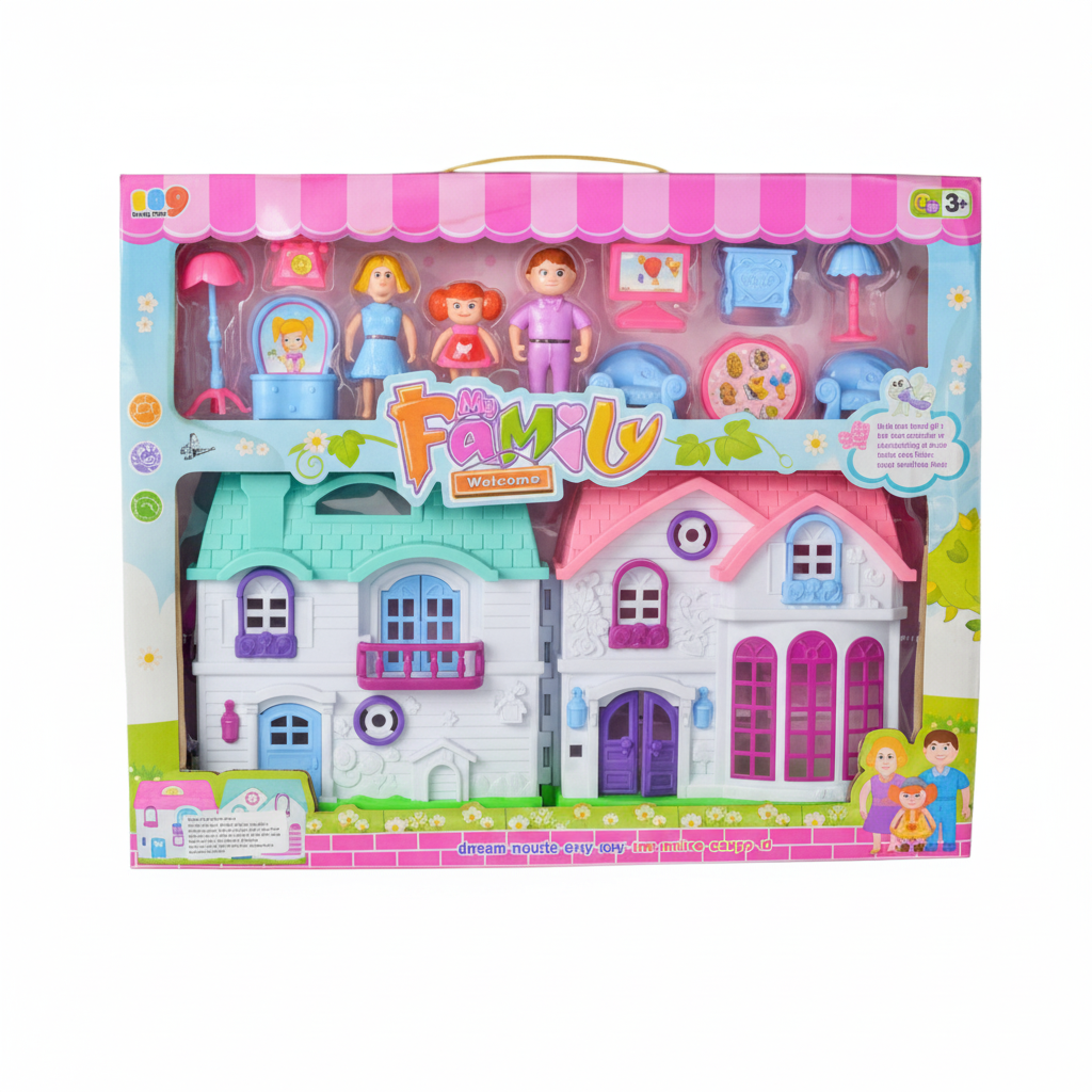 Doll House Playset with Accessories