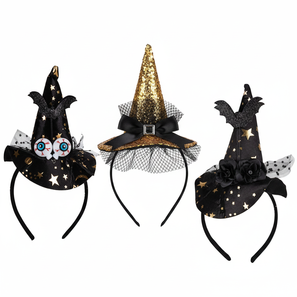 Witch Hat Headband - Dress Up Costume Accessory