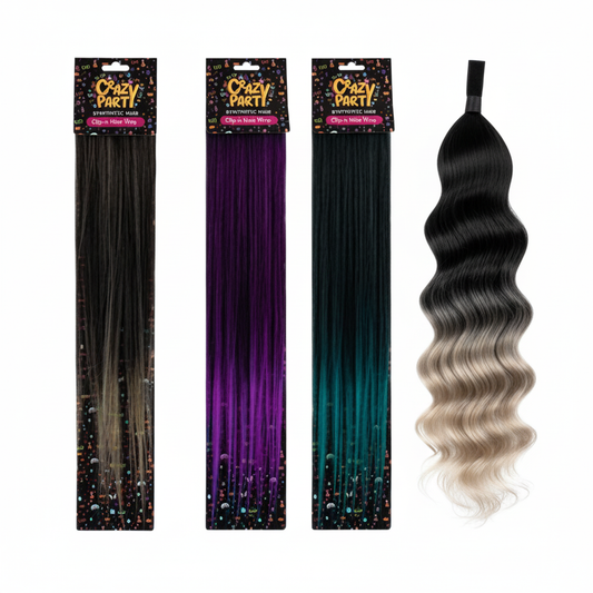 Dress Up Fun Colour Hair Piece - Hair Accessory - Various Colors