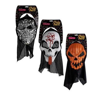 Dress Up Scary Pumpkin Mask - Halloween Costume Accessory