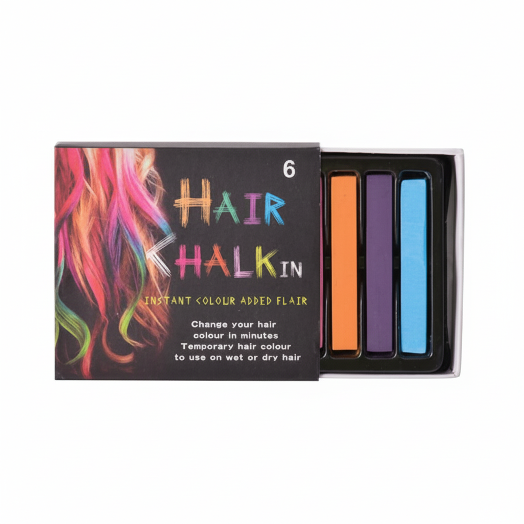 Hair Chalk Boxed Set (6 Colours)