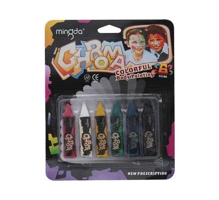 Face Painting Set - 6 Colours - Crayon Style