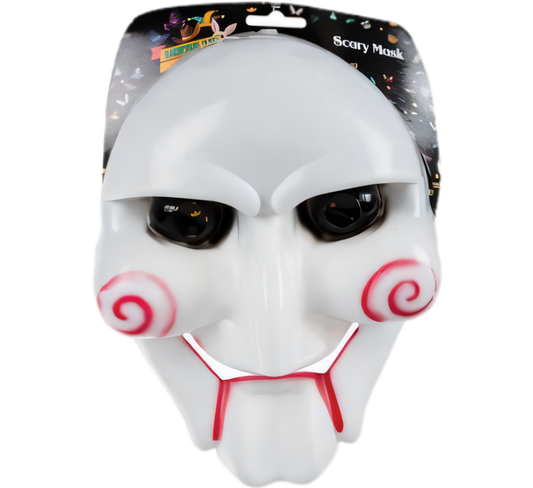 White and Red Horror Mask