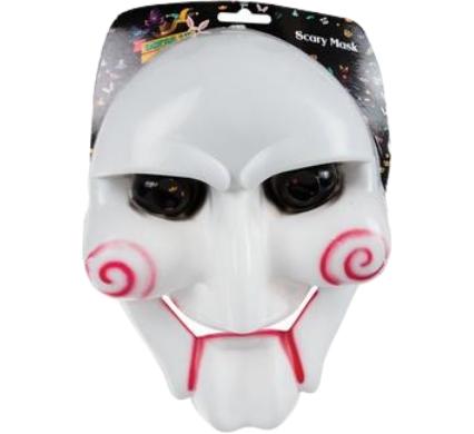 White and Red Horror Mask