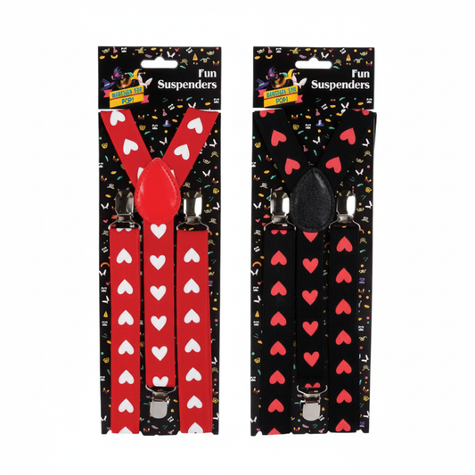 Dress Up Suspenders - Hearts - Various Colors