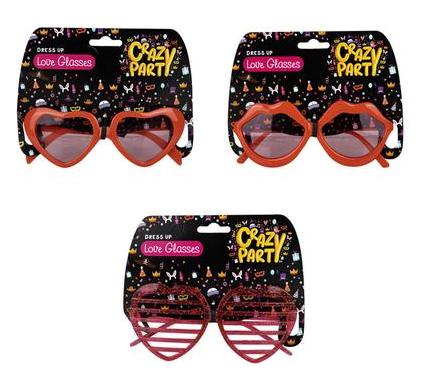Dress Up Love Glasses - Assorted