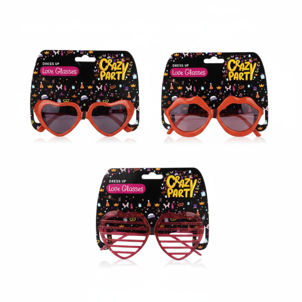 Dress Up Love Glasses (Assorted)