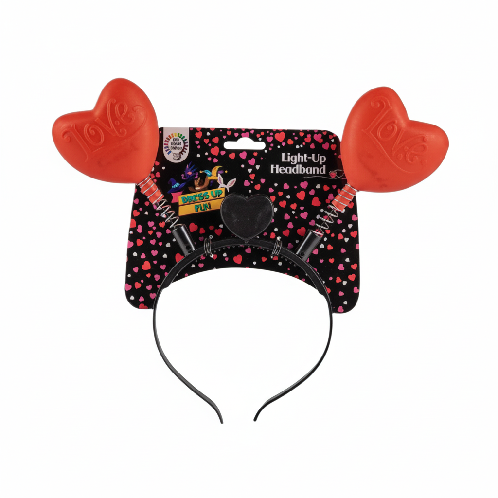 Dress Up Light-Up Heart Headband