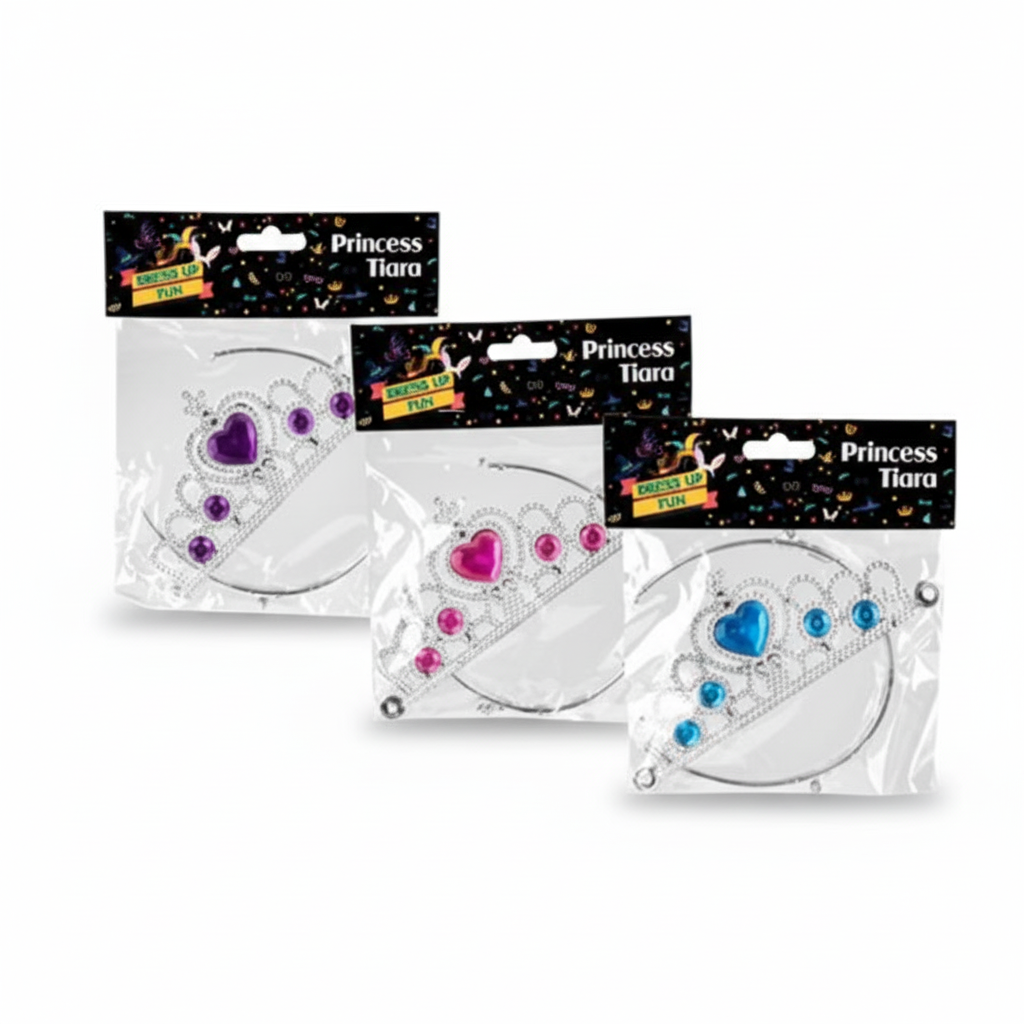 Dress Up Jewelled Tiara - Various Colours