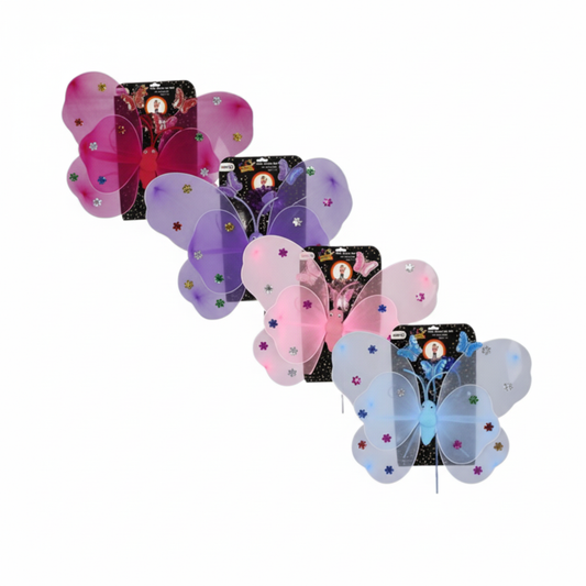 Dress Up Wings Headband and Wand - Light Up - Various Colors