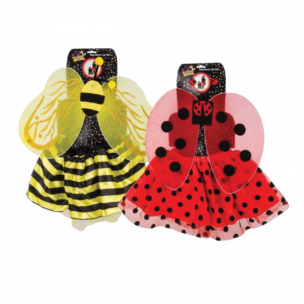 Bug Tutu Dress Up Set - Costume Outfit with Assorted Designs