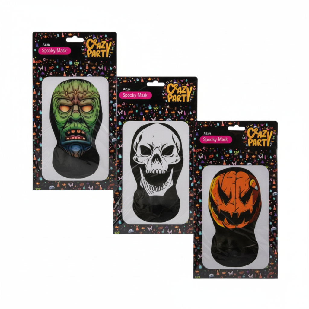 Dress Up Novelty Spooky Mask (Assorted Designs)