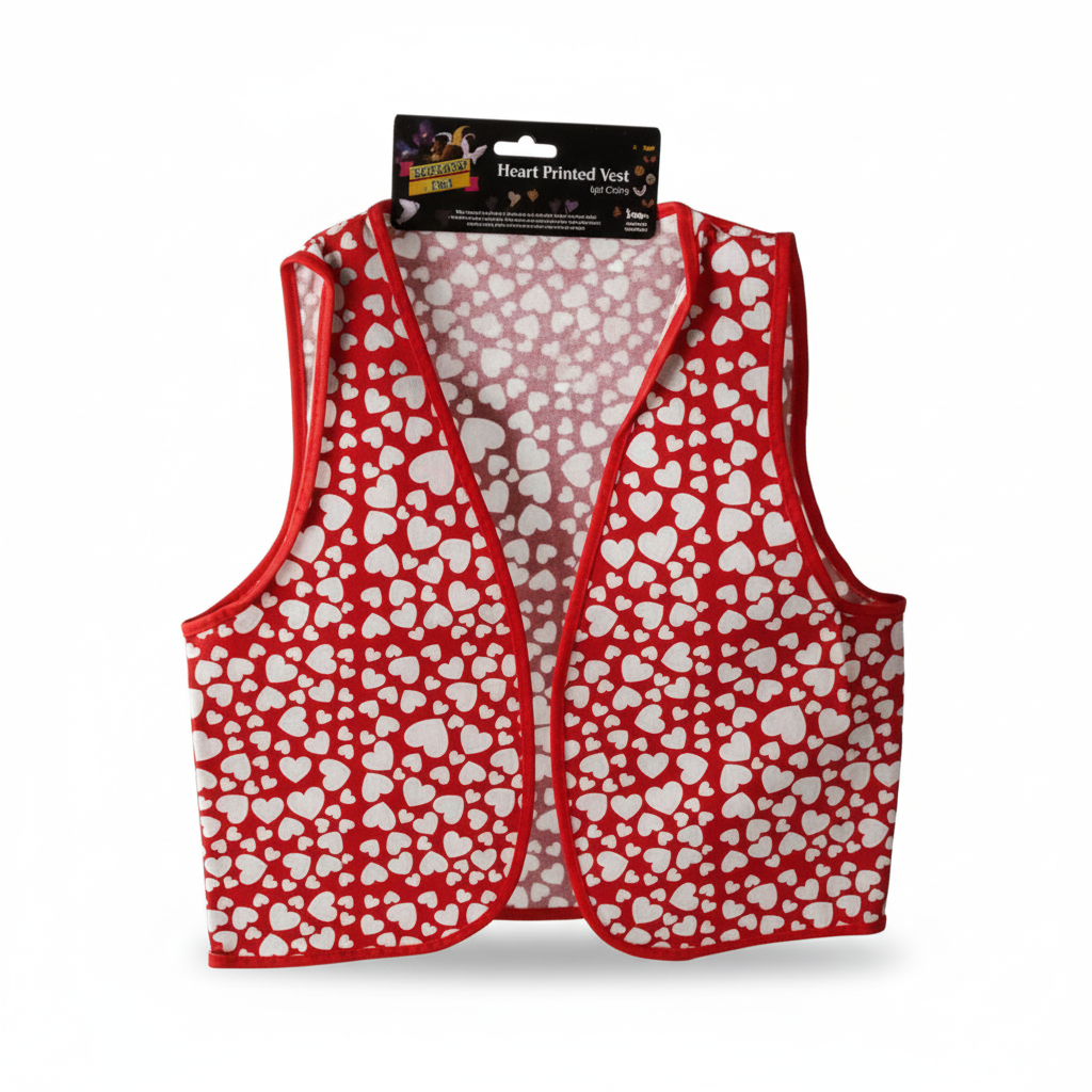 Dress Up Vest with Hearts