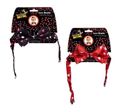Dress Up Bowtie - Hearts Pattern