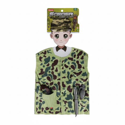Dress Up Costume - Military Style - Includes Accessories