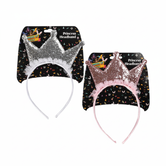 Dress Up Princess Headband - Costume Accessory - Various Colors