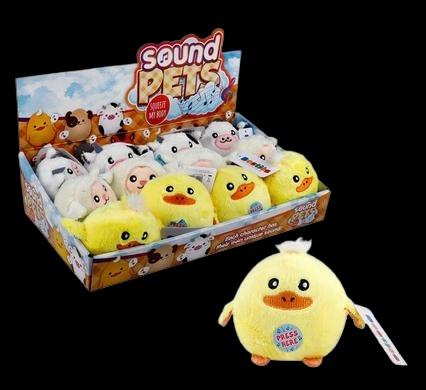 Plush Animal Farm Balls with Sound - 11 cm