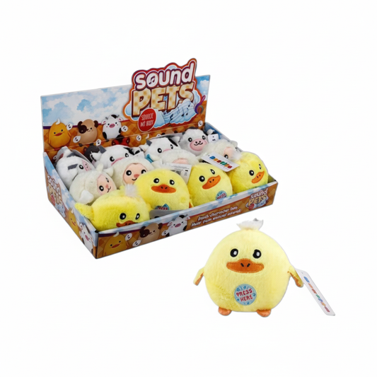 Plush Animal Farm Balls with Sound - 11 cm