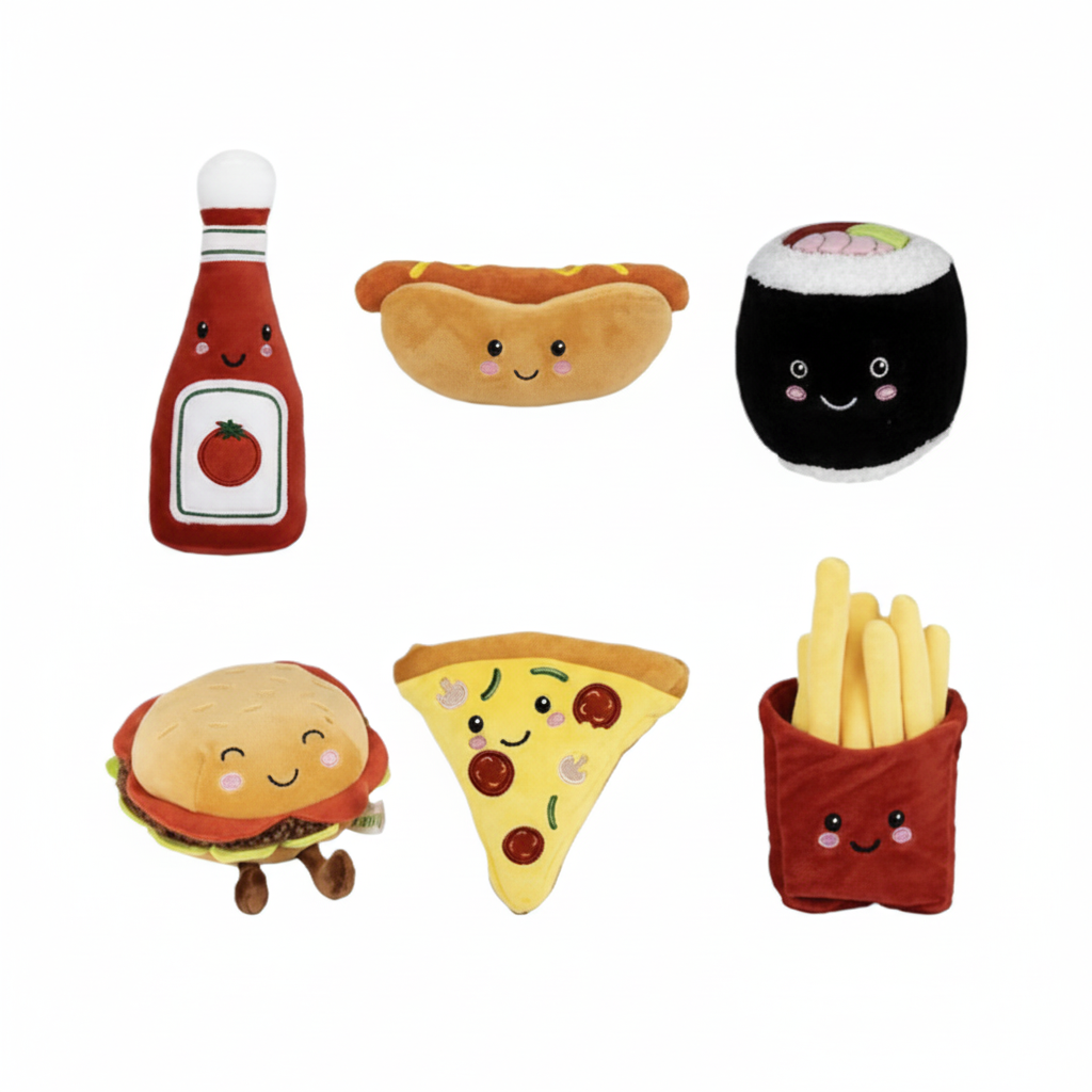 Plush Foodies with Assorted Designs (11-22 cm)